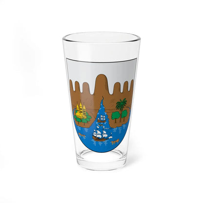 Escudo de Santiago de Cali (Colombia) (Coat of Arms) Pint Glass 16oz 16oz - Go Mug Yourself