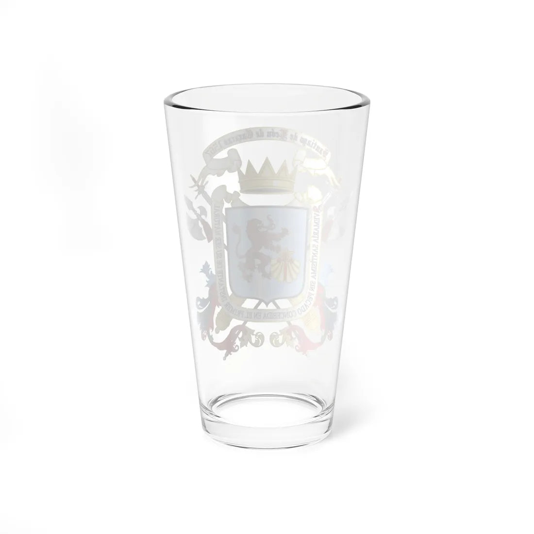 Escudo de Santiago de León de Caracas 1567 1766-2022 (Venezuela) (Coat of Arms) Pint Glass 16oz - Go Mug Yourself