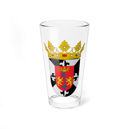 Escudo de Santo Domingo de Guzmán (Dominica) (Coat of Arms) Pint Glass 16oz 16oz - Go Mug Yourself