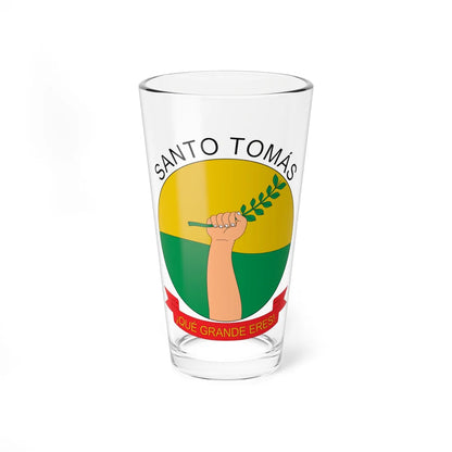Escudo de Santo Tomás Atlántico (Colombia) (Coat of Arms) Pint Glass 16oz 16oz - Go Mug Yourself