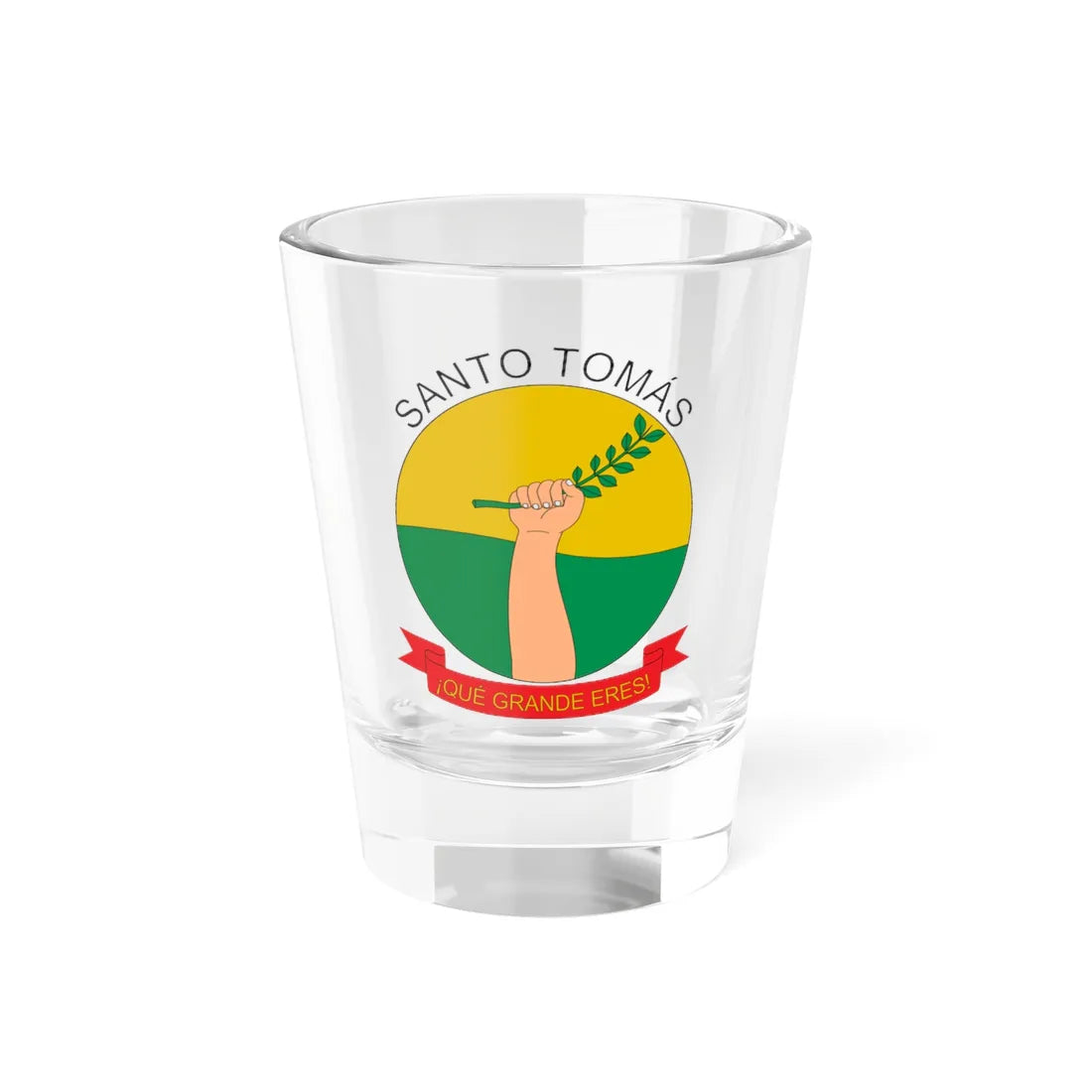 Escudo de Santo Tomás Atlántico (Colombia) (Coat of Arms) Shot Glass 1.5oz 1.5oz - Go Mug Yourself
