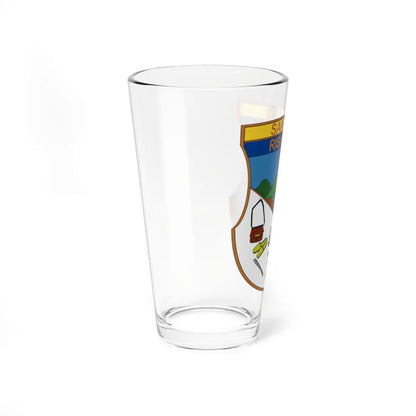 Escudo de Santuario - Risaralda (Colombia) (Coat of Arms) Pint Glass 16oz - Go Mug Yourself