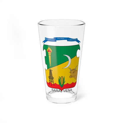 Escudo de Saravena (Colombia) (Coat of Arms) Pint Glass 16oz 16oz - Go Mug Yourself