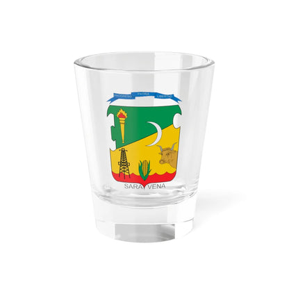 Escudo de Saravena (Colombia) (Coat of Arms) Shot Glass 1.5oz 1.5oz - Go Mug Yourself