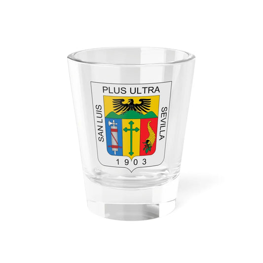 Escudo de Sevilla Valle del Cauca (Colombia) (Coat of Arms) Shot Glass 1.5oz 1.5oz - Go Mug Yourself