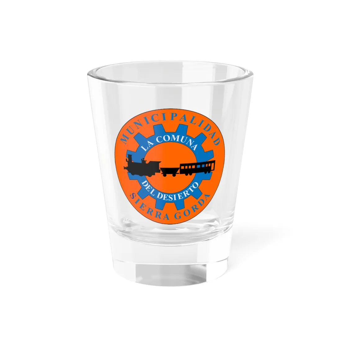 Escudo de Sierra Gorda (Chile) (Coat of Arms) Shot Glass 1.5oz 1.5oz - Go Mug Yourself
