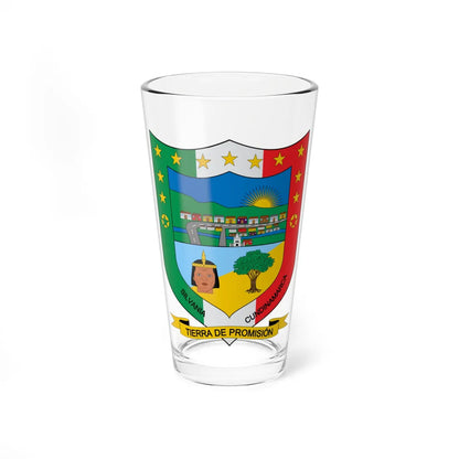 Escudo de Silvania Cundinamarca (Colombia) (Coat of Arms) Pint Glass 16oz 16oz - Go Mug Yourself