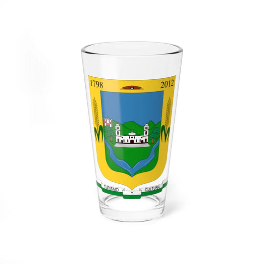 Escudo de Silvia - Cauca (Colombia) (Coat of Arms) Pint Glass 16oz 16oz - Go Mug Yourself