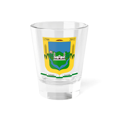 Escudo de Silvia - Cauca (Colombia) (Coat of Arms) Shot Glass 1.5oz 1.5oz - Go Mug Yourself