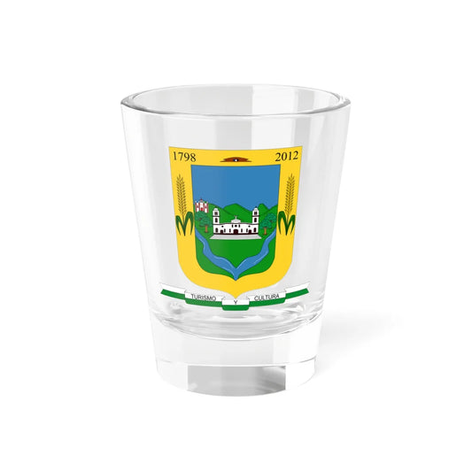 Escudo de Silvia - Cauca (Colombia) (Coat of Arms) Shot Glass 1.5oz 1.5oz - Go Mug Yourself