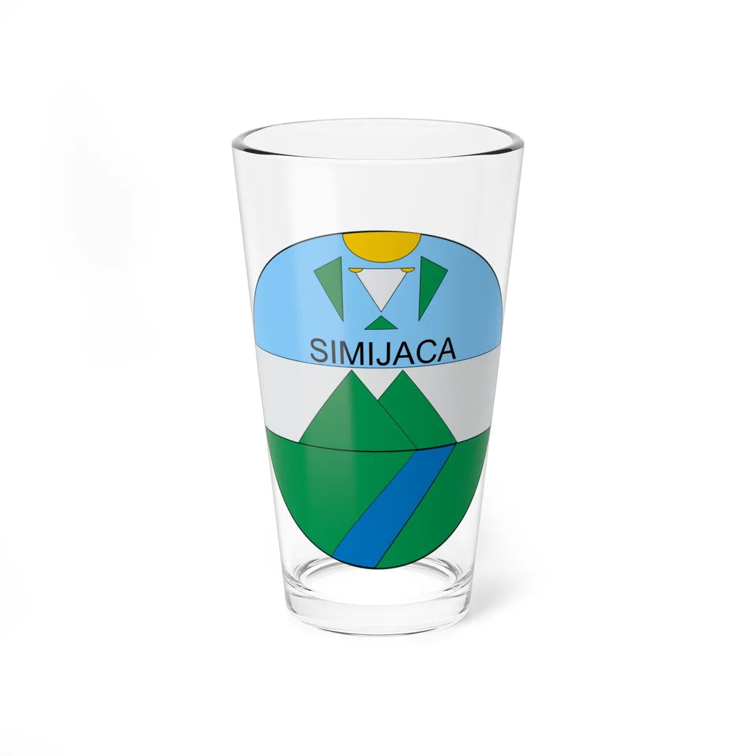 Escudo de Simijaca (Colombia) (Coat of Arms) Pint Glass 16oz 16oz - Go Mug Yourself