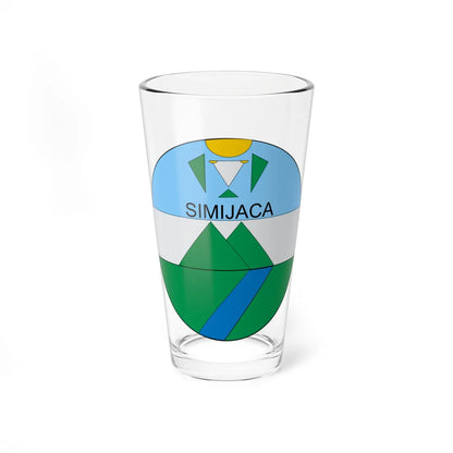 Escudo de Simijaca (Colombia) (Coat of Arms) Pint Glass 16oz 16oz - Go Mug Yourself