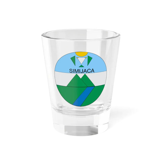 Escudo de Simijaca (Colombia) (Coat of Arms) Shot Glass 1.5oz 1.5oz - Go Mug Yourself