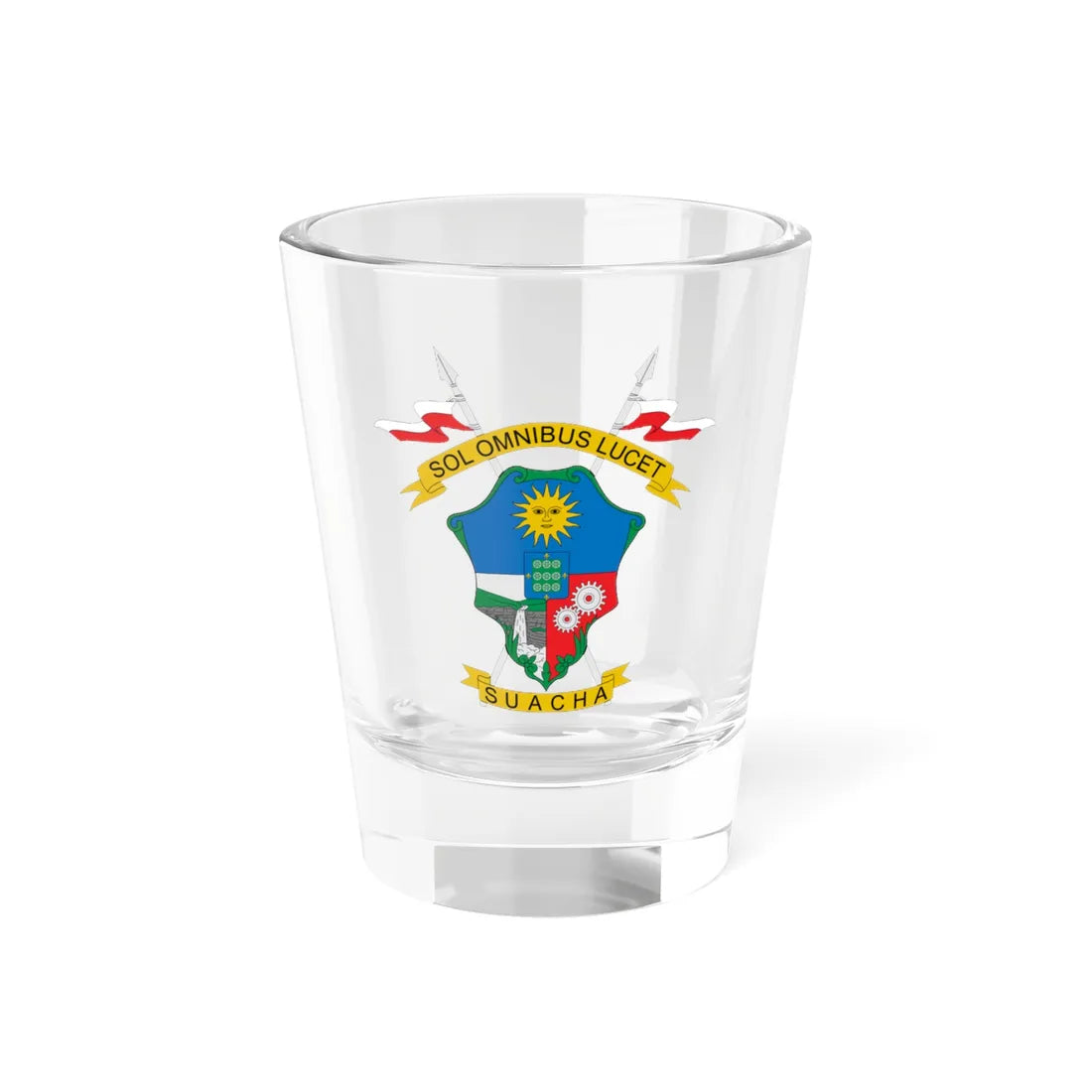 Escudo de Soacha (Colombia) (Coat of Arms) Shot Glass 1.5oz 1.5oz - Go Mug Yourself
