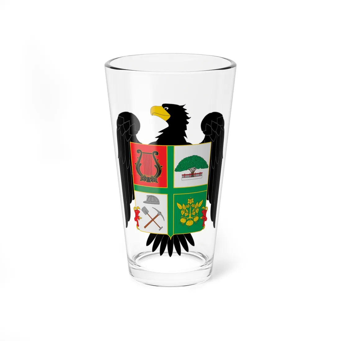 Escudo de Socotá (Colombia) (Coat of Arms) Pint Glass 16oz 16oz - Go Mug Yourself