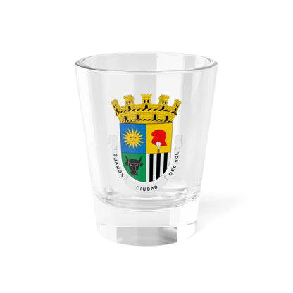 Escudo de Sogamoso corona mural de Villa (Colombia) (Coat of Arms) Shot Glass 1.5oz 1.5oz - Go Mug Yourself