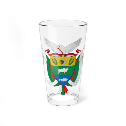 Escudo de Solano Caquetá (Colombia) (Coat of Arms) Pint Glass 16oz 16oz - Go Mug Yourself