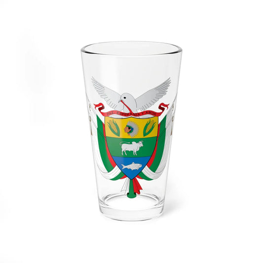Escudo de Solano Caquetá (Colombia) (Coat of Arms) Pint Glass 16oz 16oz - Go Mug Yourself