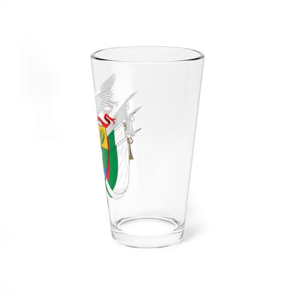 Escudo de Solano Caquetá (Colombia) (Coat of Arms) Pint Glass 16oz - Go Mug Yourself