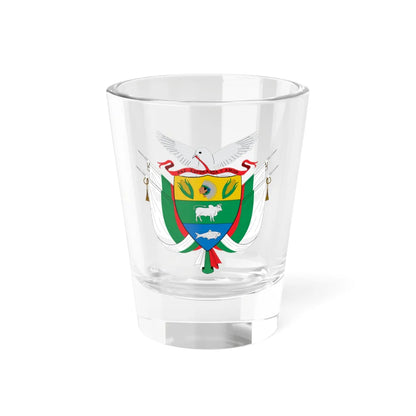 Escudo de Solano Caquetá (Colombia) (Coat of Arms) Shot Glass 1.5oz 1.5oz - Go Mug Yourself