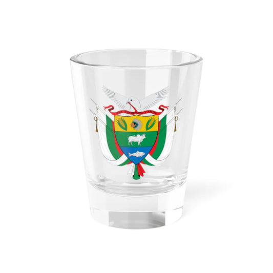 Escudo de Solano Caquetá (Colombia) (Coat of Arms) Shot Glass 1.5oz 1.5oz - Go Mug Yourself