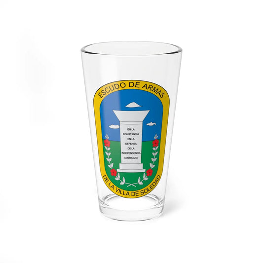 Escudo de Soledad Atlántico (Colombia) (Coat of Arms) Pint Glass 16oz 16oz - Go Mug Yourself