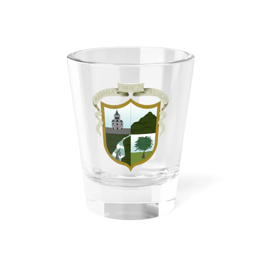 Escudo de Sonsón 1938- 1956 (Colombia) (Coat of Arms) Shot Glass 1.5oz 1.5oz - Go Mug Yourself