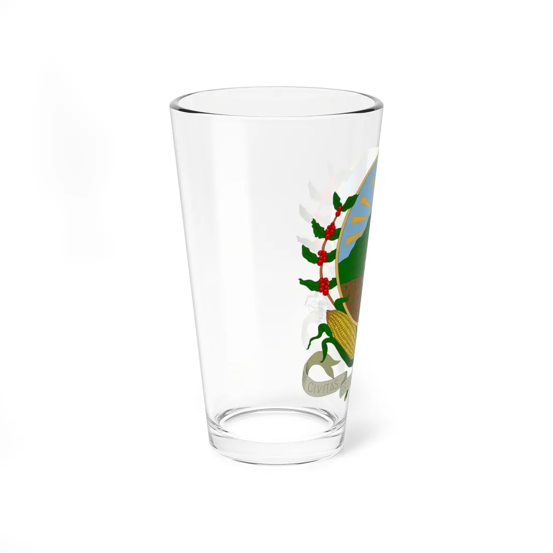 Escudo de Sonsón (Colombia) (Coat of Arms) Pint Glass 16oz - Go Mug Yourself