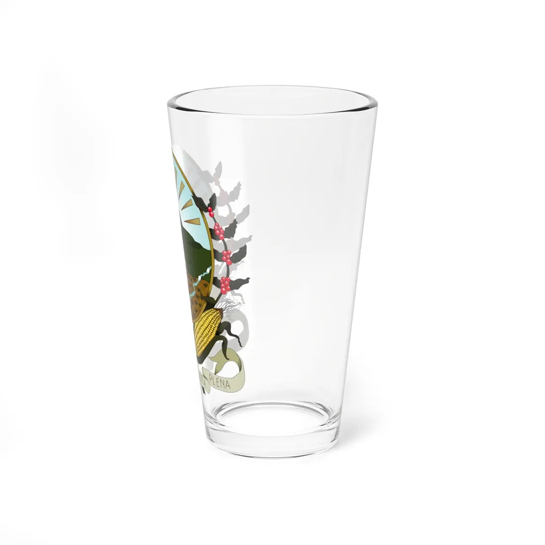 Escudo de Sonsón Versión oficial (Colombia) (Coat of Arms) Pint Glass 16oz - Go Mug Yourself