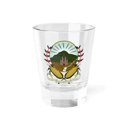 Escudo de Sonsón Versión oficial (Colombia) (Coat of Arms) Shot Glass 1.5oz 1.5oz - Go Mug Yourself
