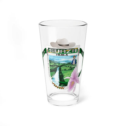 Escudo de Suaza Huila (Colombia) (Coat of Arms) Pint Glass 16oz 16oz - Go Mug Yourself