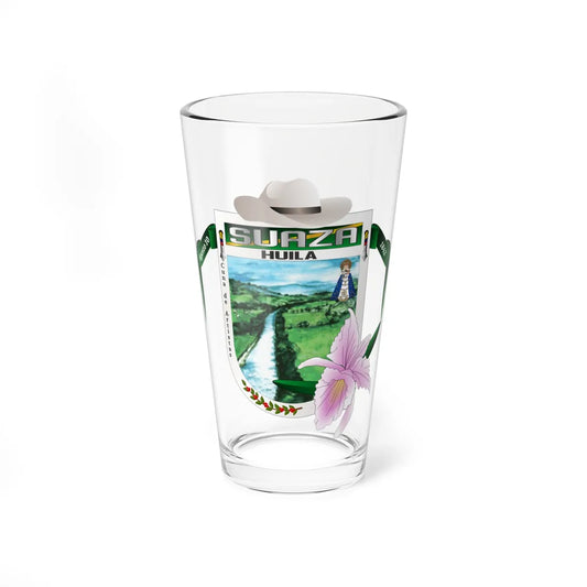 Escudo de Suaza Huila (Colombia) (Coat of Arms) Pint Glass 16oz 16oz - Go Mug Yourself