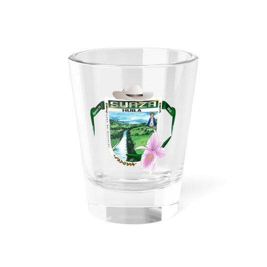 Escudo de Suaza Huila (Colombia) (Coat of Arms) Shot Glass 1.5oz 1.5oz - Go Mug Yourself
