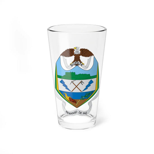 Escudo de Supatá (Colombia) (Coat of Arms) Pint Glass 16oz 16oz - Go Mug Yourself