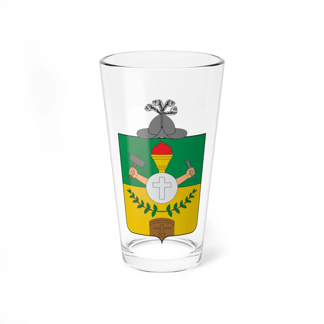 Escudo de Supia (Colombia) (Coat of Arms) Pint Glass 16oz 16oz - Go Mug Yourself