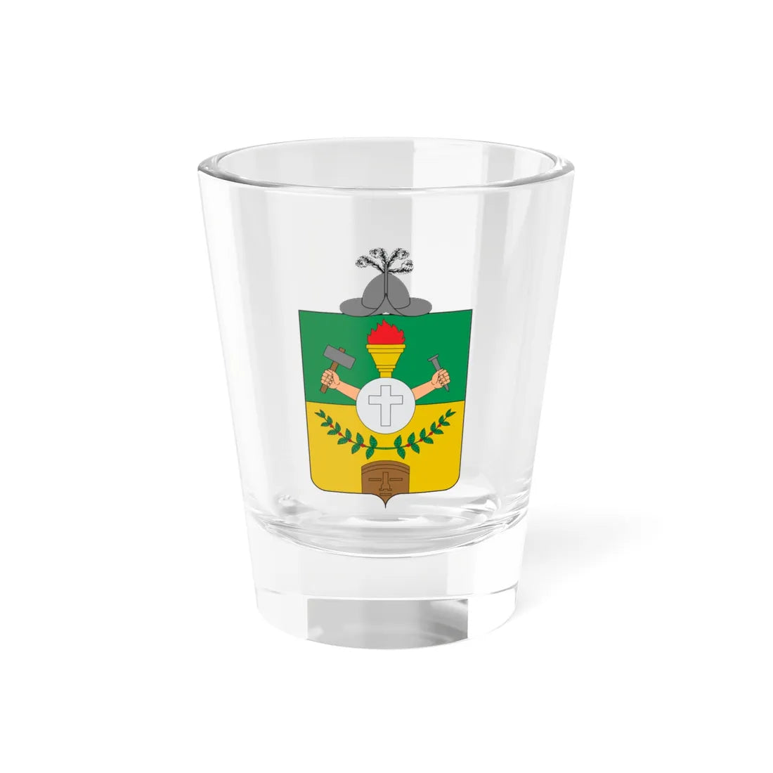 Escudo de Supia (Colombia) (Coat of Arms) Shot Glass 1.5oz 1.5oz - Go Mug Yourself