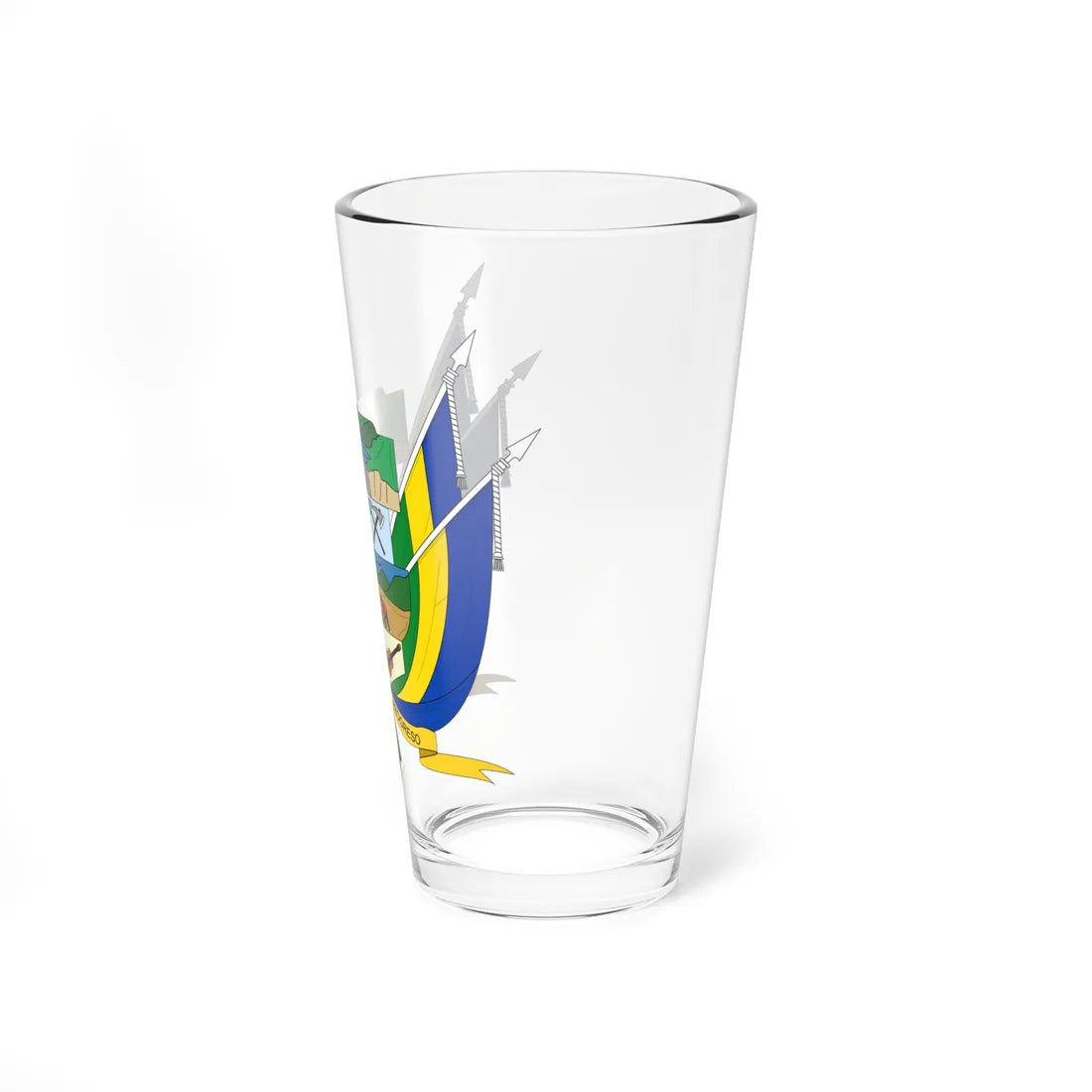 Escudo de Suárez - Cauca (Colombia) (Coat of Arms) Pint Glass 16oz - Go Mug Yourself
