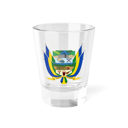 Escudo de Suárez - Cauca (Colombia) (Coat of Arms) Shot Glass 1.5oz 1.5oz - Go Mug Yourself