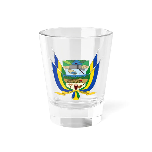 Escudo de Suárez - Cauca (Colombia) (Coat of Arms) Shot Glass 1.5oz 1.5oz - Go Mug Yourself