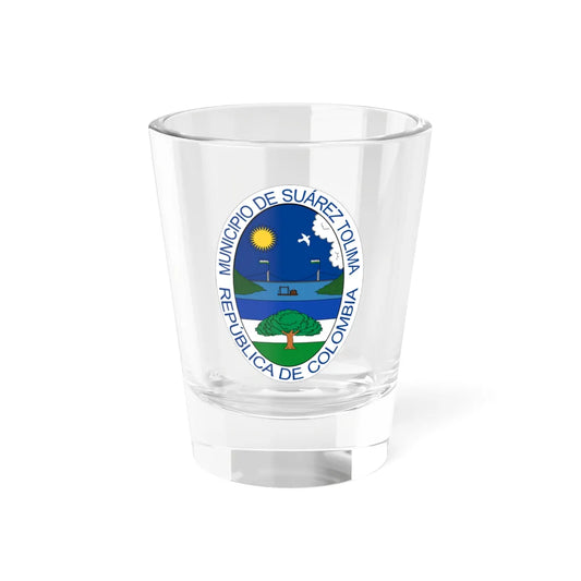 Escudo de Suárez - Tolima (Colombia) (Coat of Arms) Shot Glass 1.5oz 1.5oz - Go Mug Yourself