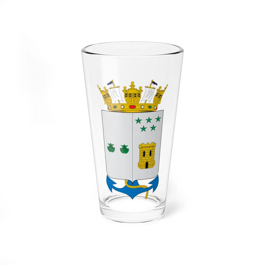 Escudo de Talcahuano (Chile) (Coat of Arms) Pint Glass 16oz 16oz - Go Mug Yourself