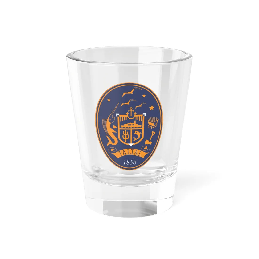 Escudo de Taltal (Chile) (Coat of Arms) Shot Glass 1.5oz 1.5oz - Go Mug Yourself