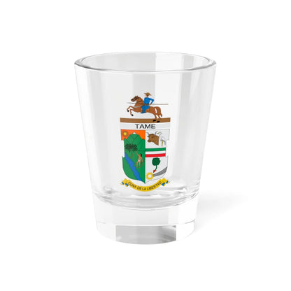 Escudo de Tame Arauca (Colombia) (Coat of Arms) Shot Glass 1.5oz 1.5oz - Go Mug Yourself