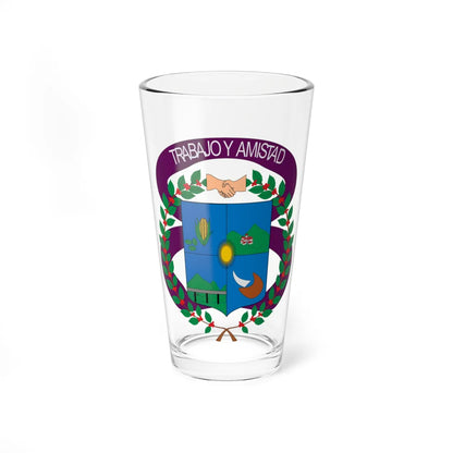 Escudo de Taminango (Colombia) (Coat of Arms) Pint Glass 16oz 16oz - Go Mug Yourself
