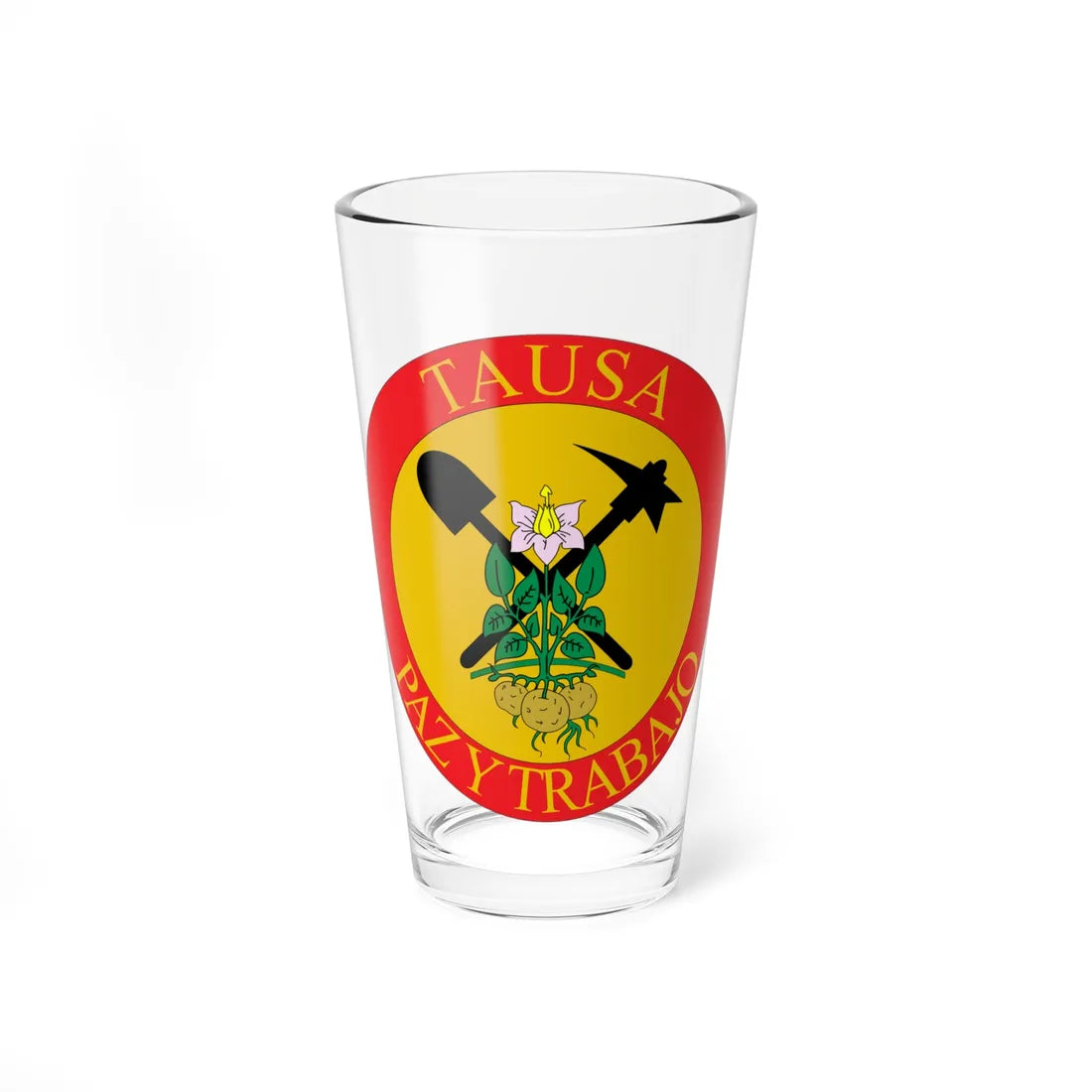 Escudo de Tausa (Colombia) (Coat of Arms) Pint Glass 16oz 16oz - Go Mug Yourself