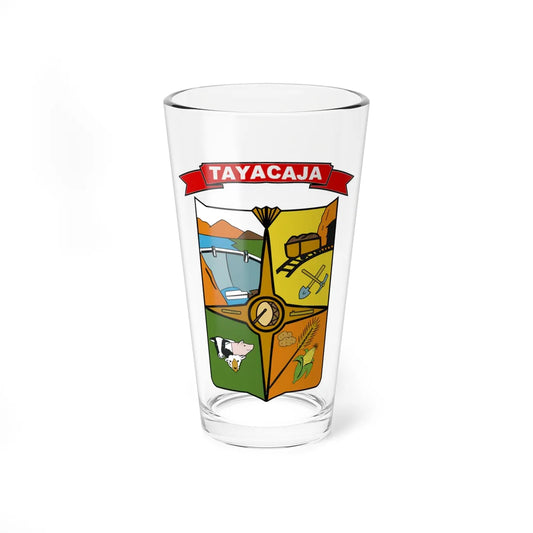 Escudo de Tayacaja (Peru) (Coat of Arms) Pint Glass 16oz 16oz - Go Mug Yourself