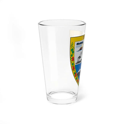 Escudo de Temuco (Chile) (Coat of Arms) Pint Glass 16oz - Go Mug Yourself