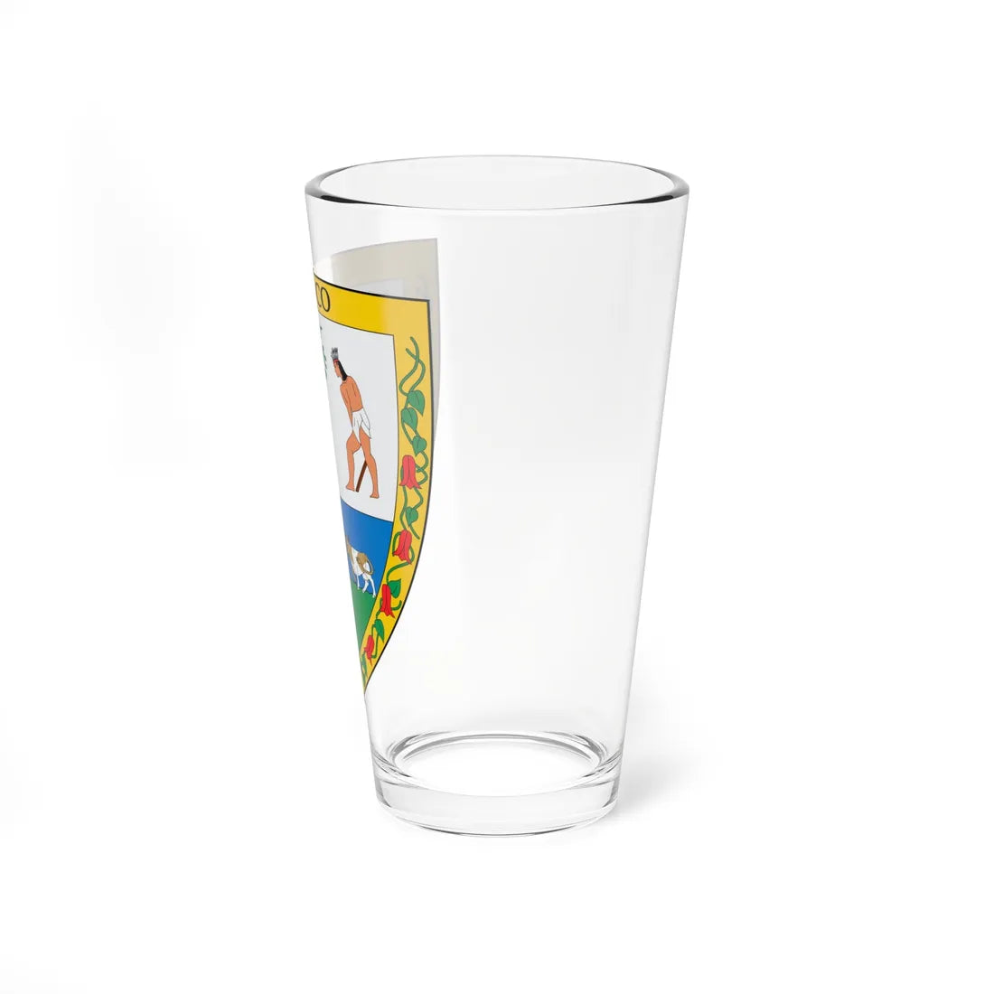 Escudo de Temuco (Chile) (Coat of Arms) Pint Glass 16oz - Go Mug Yourself