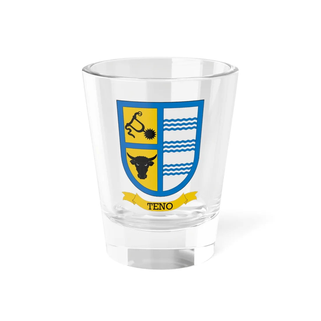 Escudo de Teno (Chile) (Coat of Arms) Shot Glass 1.5oz 1.5oz - Go Mug Yourself
