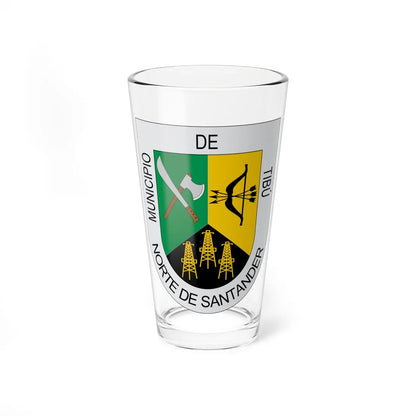 Escudo de Tibú (Colombia) (Coat of Arms) Pint Glass 16oz 16oz - Go Mug Yourself